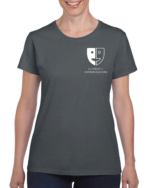 Ladies T-Shirt Charcoal - Front