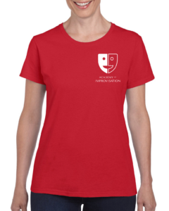 Ladies T-Shirt Red - Front